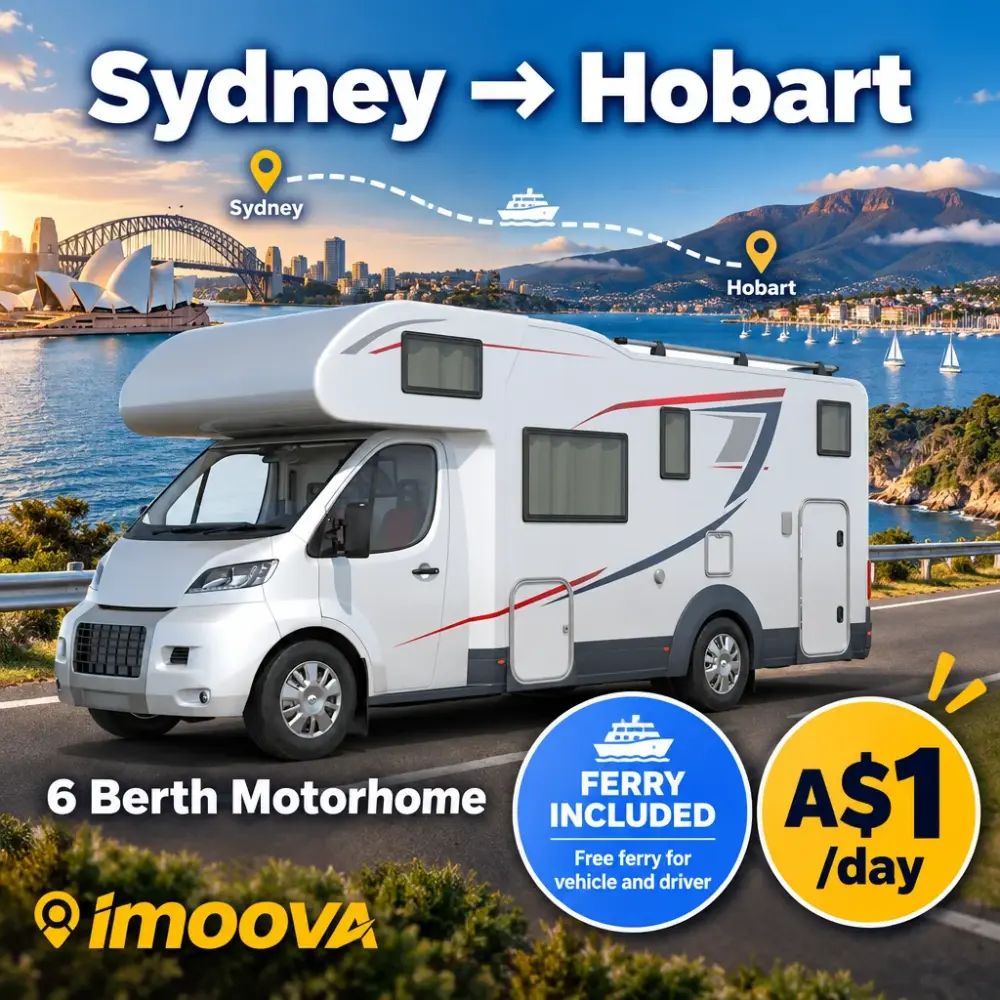 6 Berth Motorhome relocation from Sydney to Hobart
