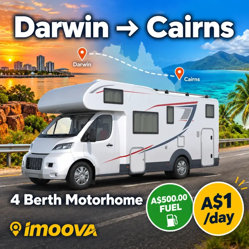 4 Berth Motorhome relocation from Darwin to Cairns