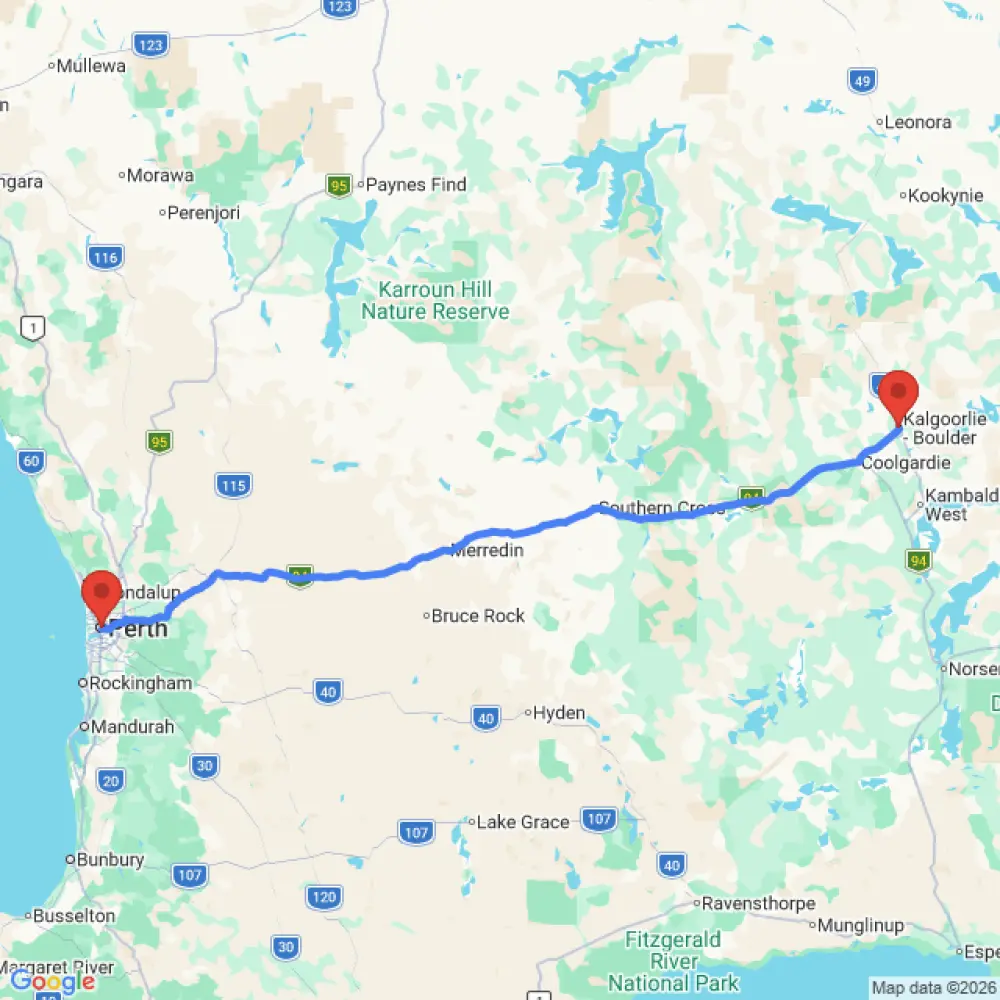 Best Car Available relocation from Kalgoorlie to Perth