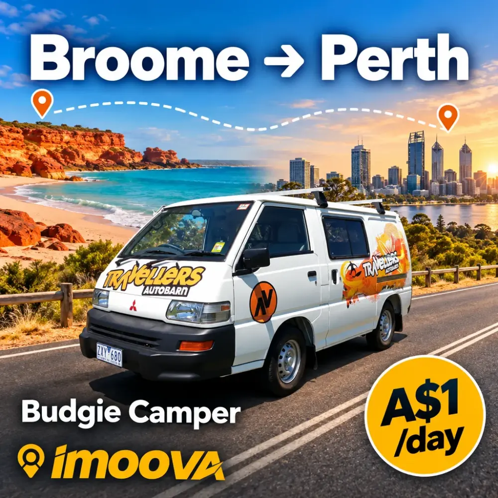 Budgie Camper relocation from Broome to Perth