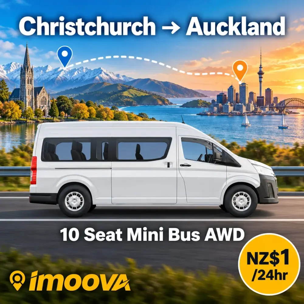 10 Seat Mini Bus AWD relocation from Christchurch to Auckland