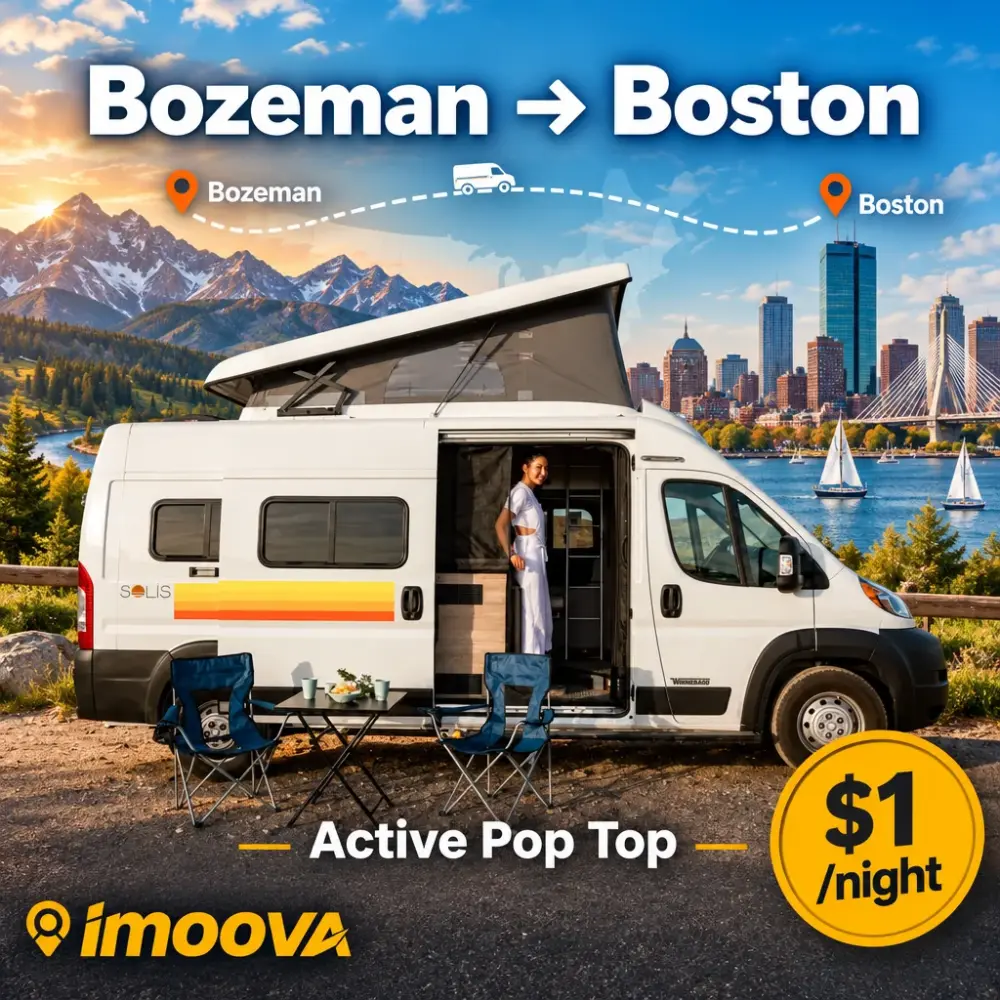Trasloco di Active Pop Top da Bozeman a Boston