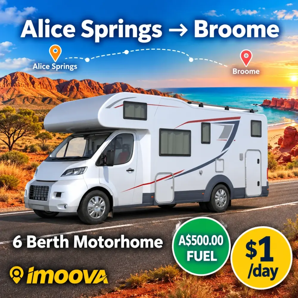 6 Berth Motorhome relocation from Alice Springs to Broome