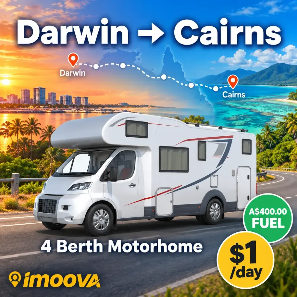 4 Berth Motorhome relocation from Darwin to Cairns
