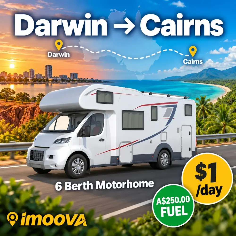 6 Berth Motorhome relocation from Darwin to Cairns
