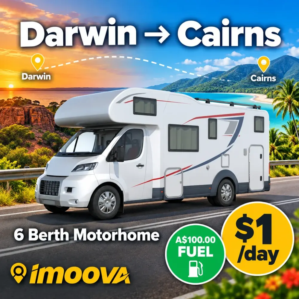 6 Berth Motorhome relocation from Darwin to Cairns