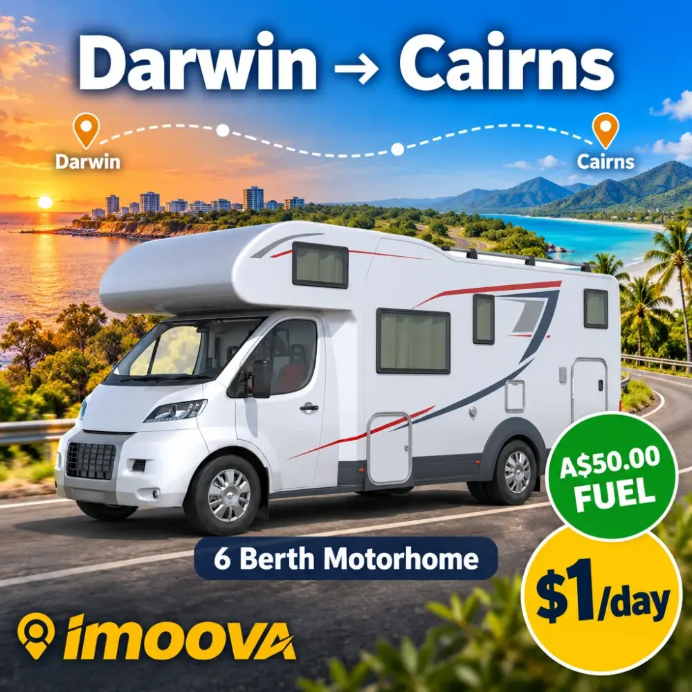 6 Berth Motorhome relocation from Darwin to Cairns