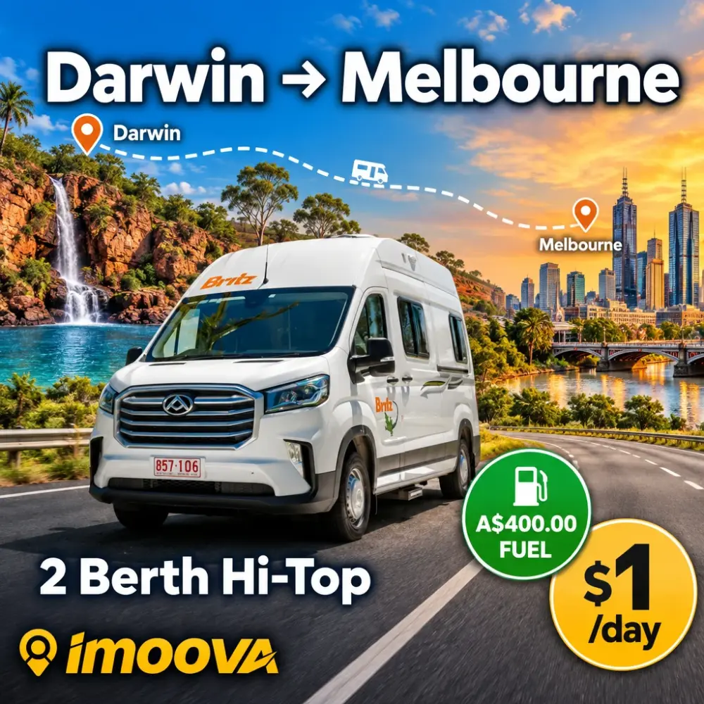 Relocalisation de 2 Berth Hi-Top de Darwin à Melbourne