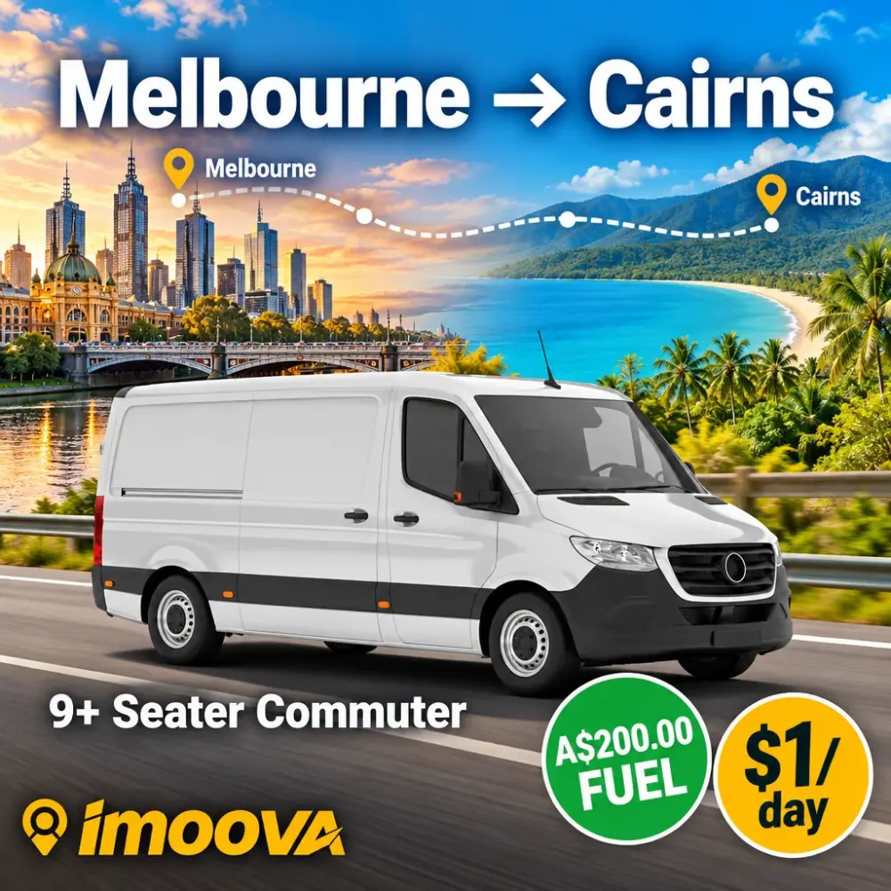 9+ Seater Commuter relocation from Melbourne to Cairns