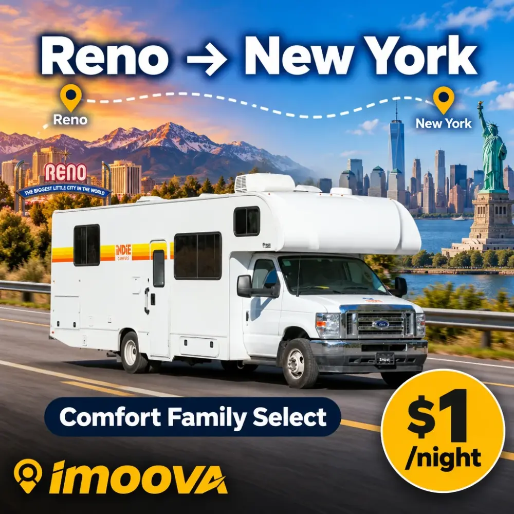 Comfort Family Select の Reno から New York への移動