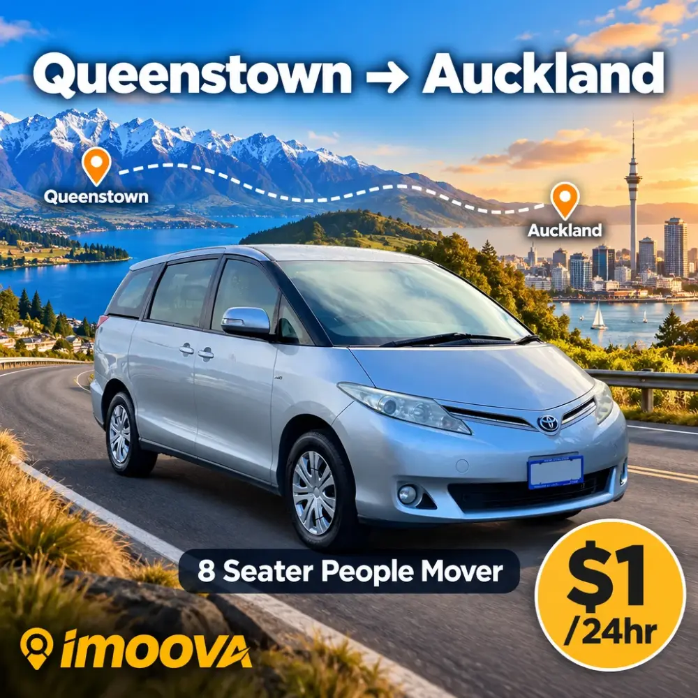 8 Seater People Mover relocation from Queenstown to Auckland