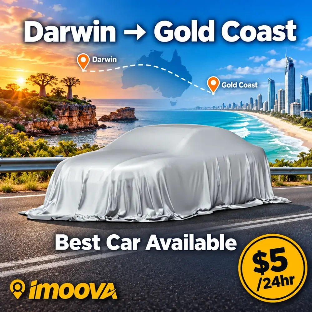 Best Car Available relocation from Darwin to Gold Coast
