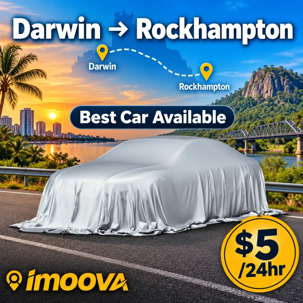 Best Car Available relocation from Darwin to Rockhampton