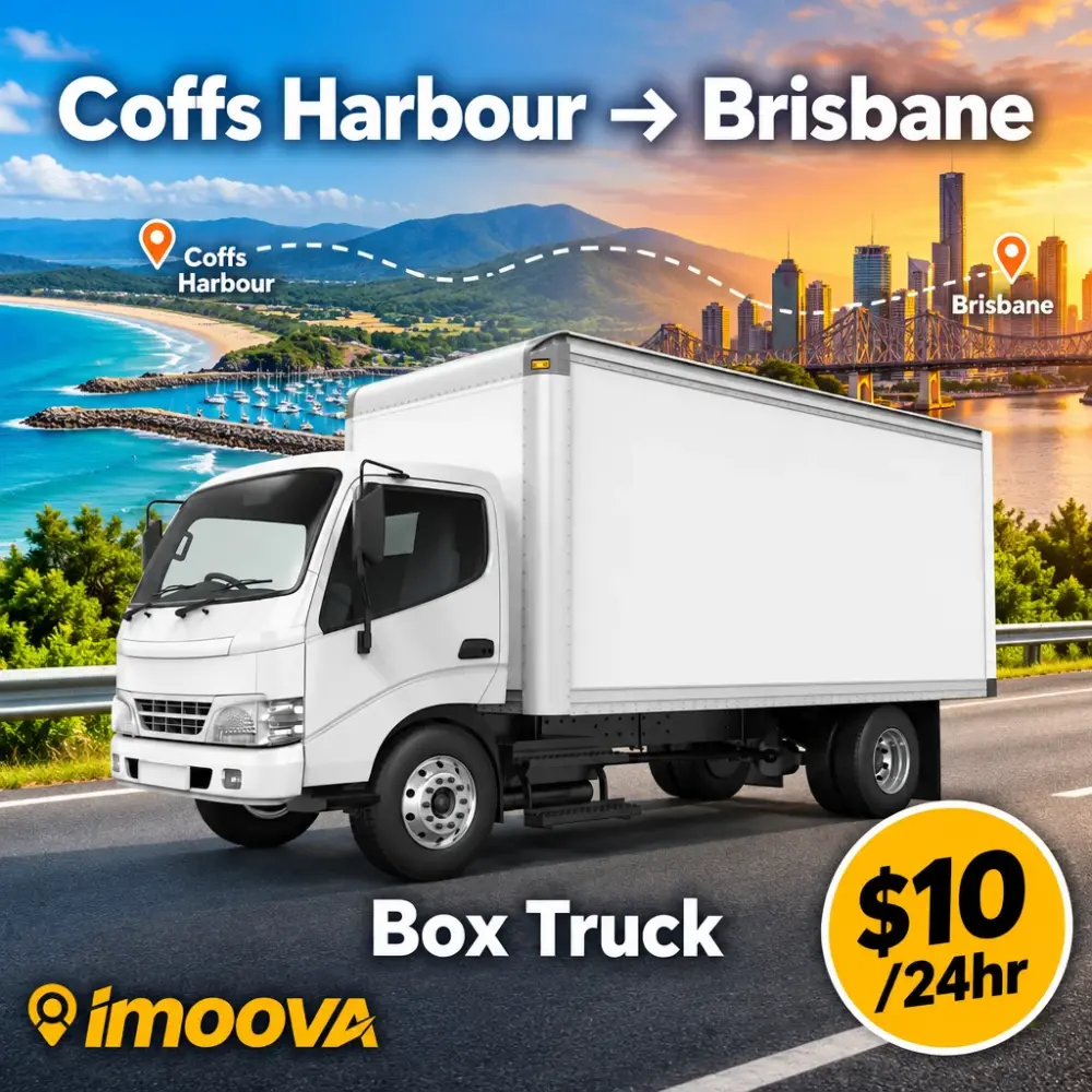 Box Truck relocation from Coffs Harbour to Brisbane