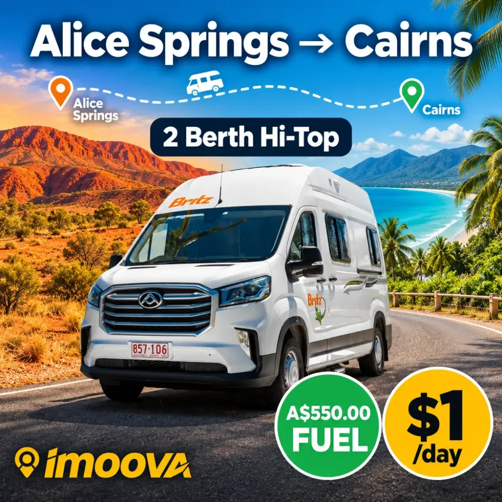 2 Berth Hi-Top relocation from Alice Springs to Cairns