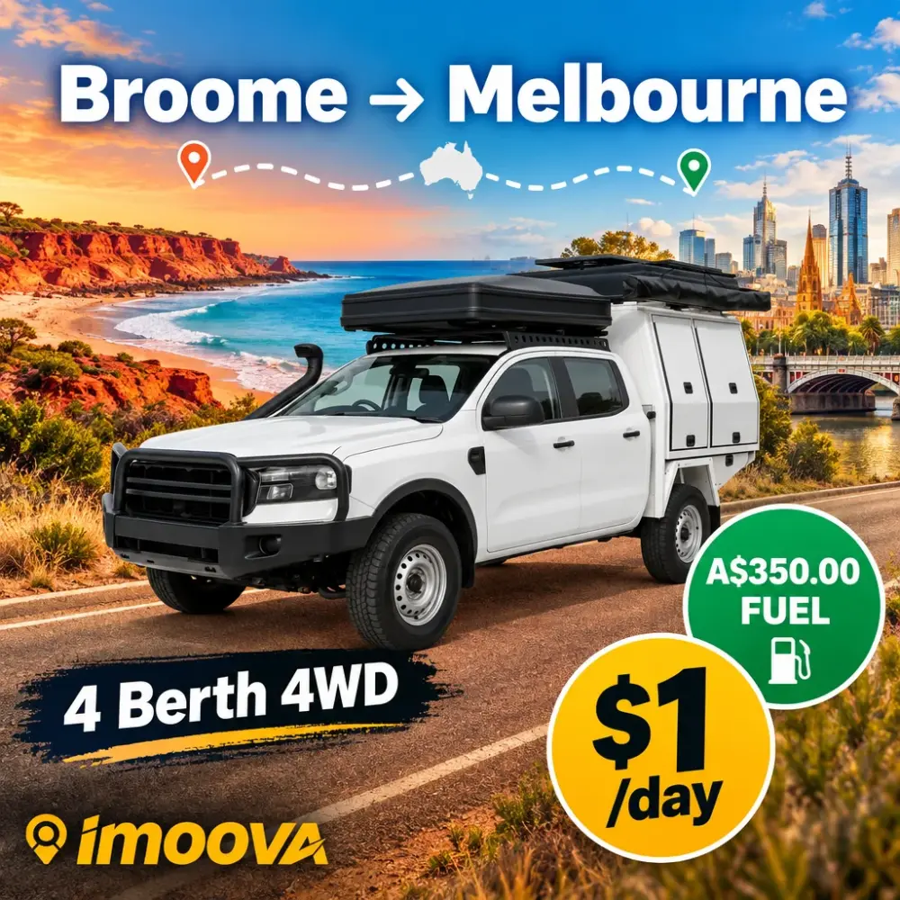 4 Berth 4WD relocation from Broome to Melbourne