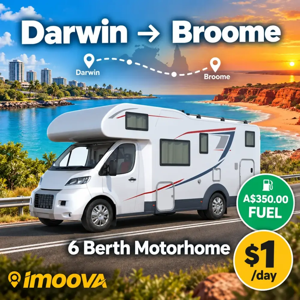 6 Berth Motorhome relocation from Darwin to Broome