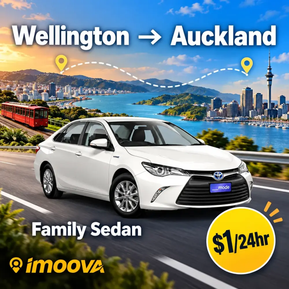 Family Sedan Umzug von Wellington nach Auckland