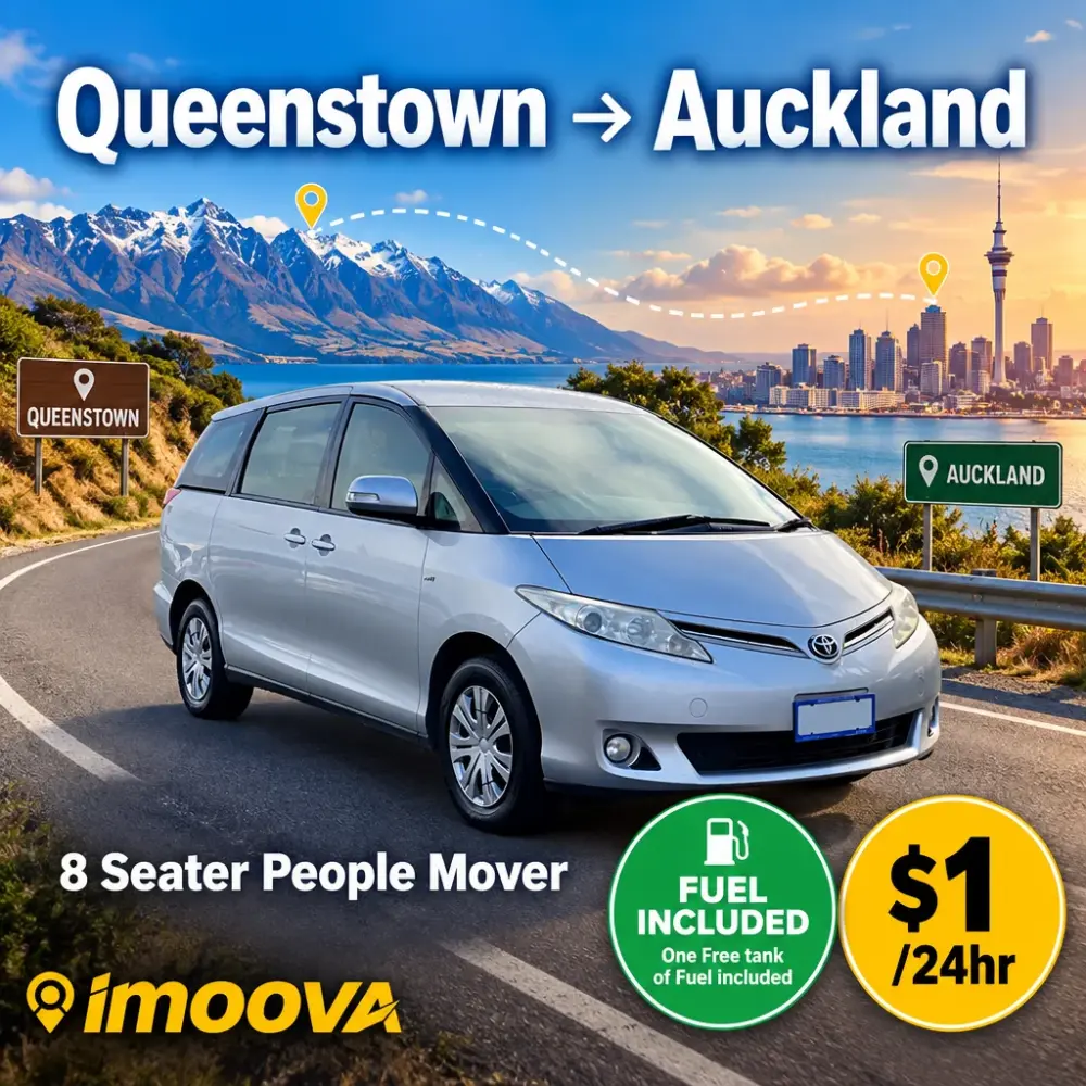 8 Seater People Mover relocation from Queenstown to Auckland
