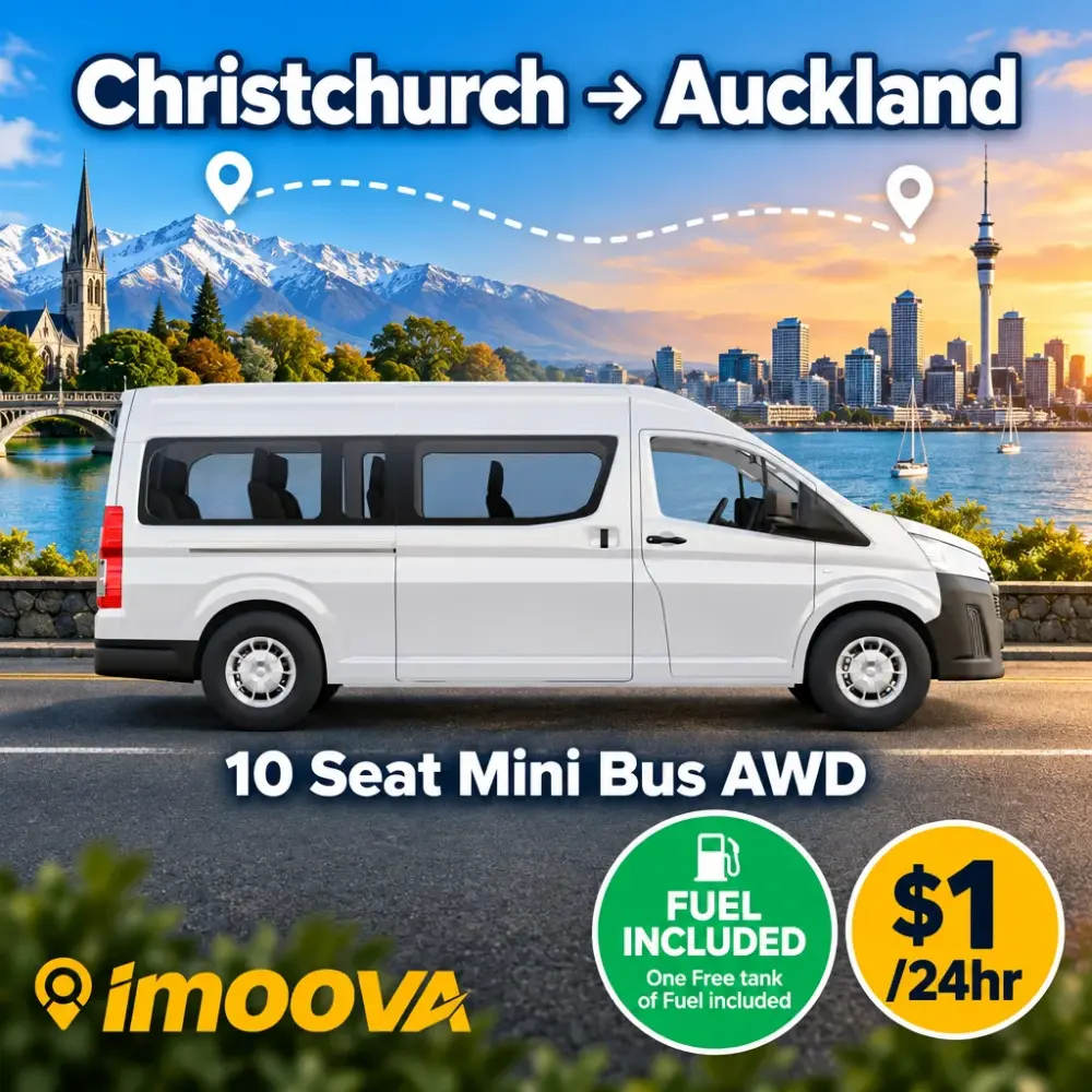 10 Seat Mini Bus AWD relocation from Christchurch to Auckland