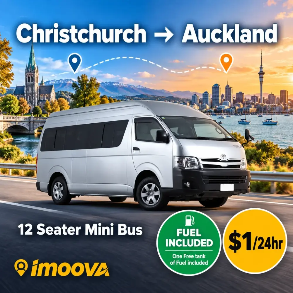 12 Seater Mini Bus relocation from Christchurch to Auckland