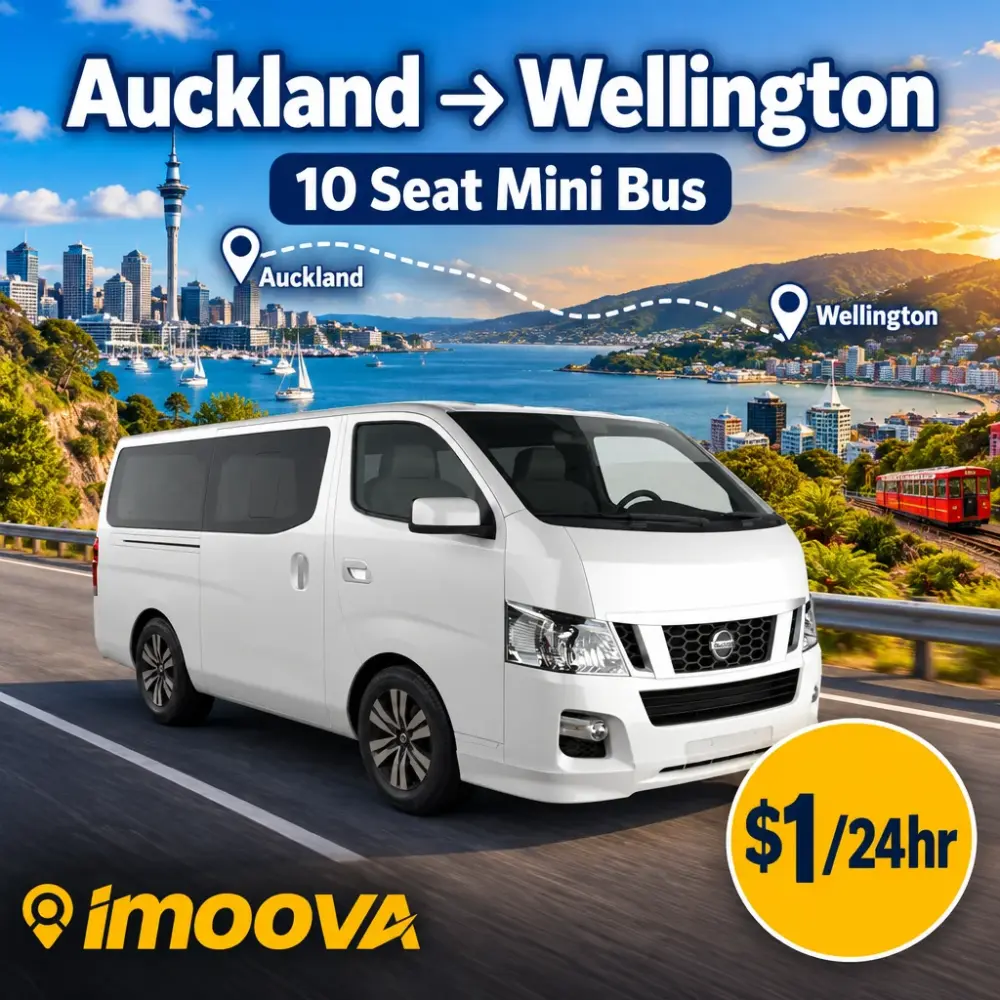 10 Seat Mini Bus relocation from Auckland to Wellington