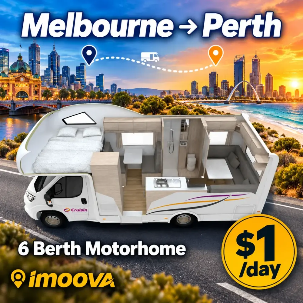 6 Berth Motorhome relocation from Melbourne to Perth