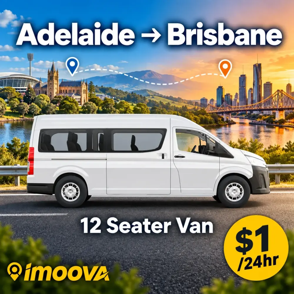 12 Seater Van relocation from Adelaide to Brisbane