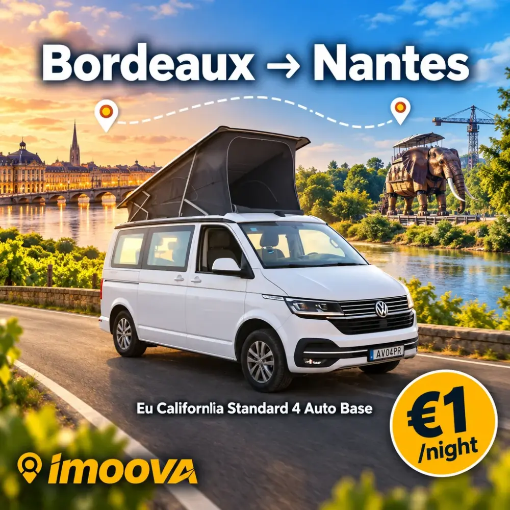 Eu California Standard 4 Auto Base relocation from Bordeaux to Nantes