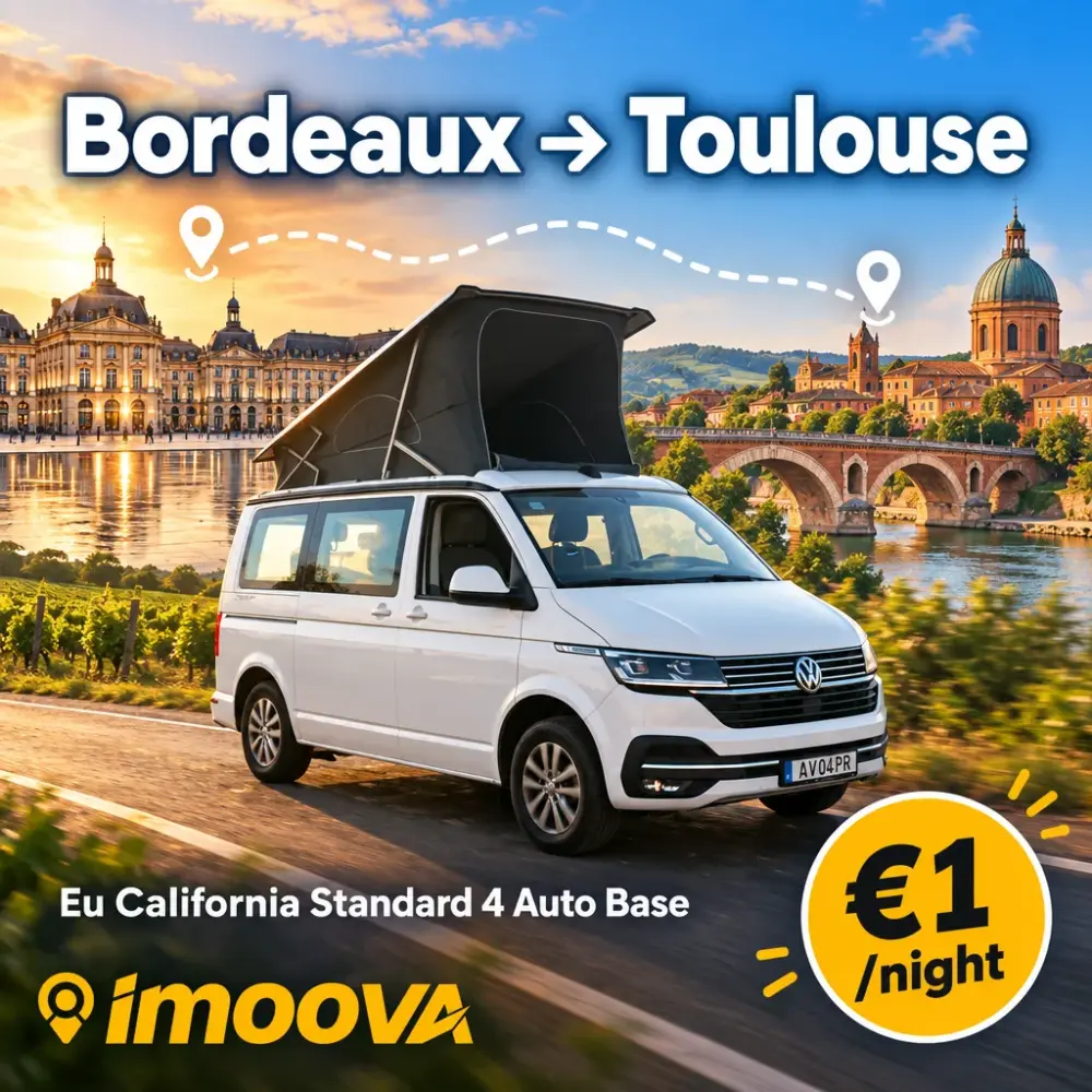 Eu California Standard 4 Auto Base relocation from Bordeaux to Toulouse