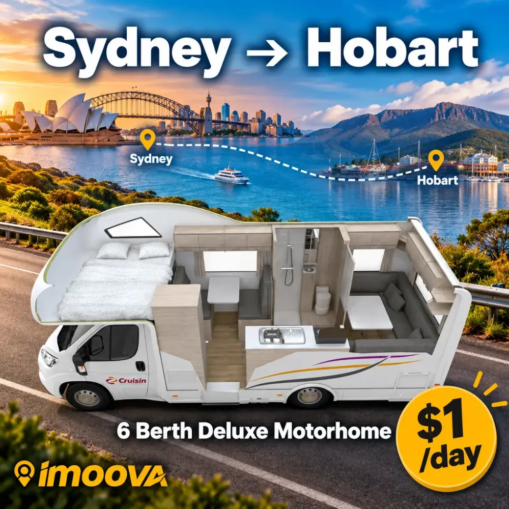 6 Berth Deluxe Motorhome relocation from Sydney to Hobart