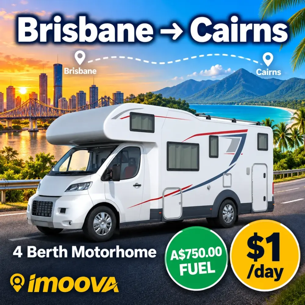 4 Berth Motorhome relocation from Brisbane to Cairns