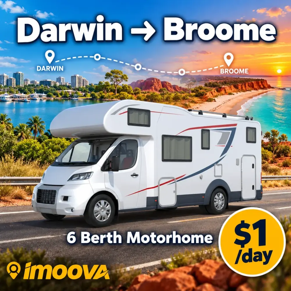 Relocalisation de 6 Berth Motorhome de Darwin à Broome