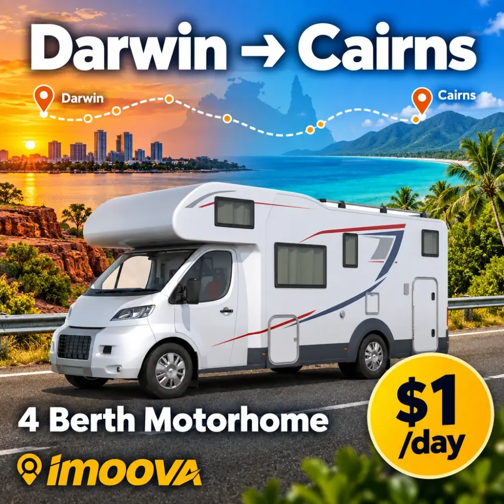 4 Berth Motorhome relocation from Darwin to Cairns