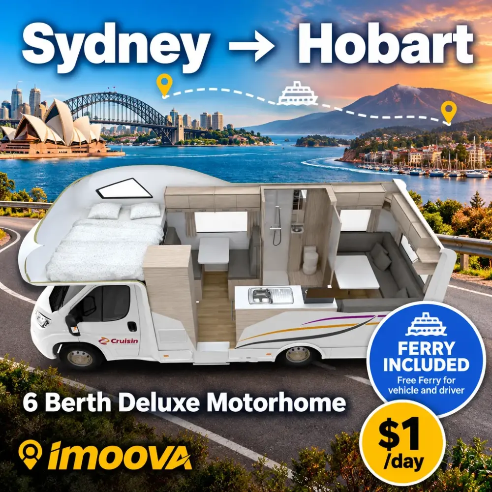 6 Berth Deluxe Motorhome relocation from Sydney to Hobart
