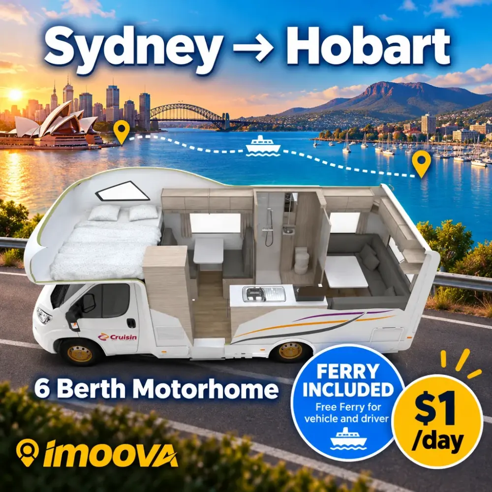 6 Berth Motorhome relocation from Sydney to Hobart