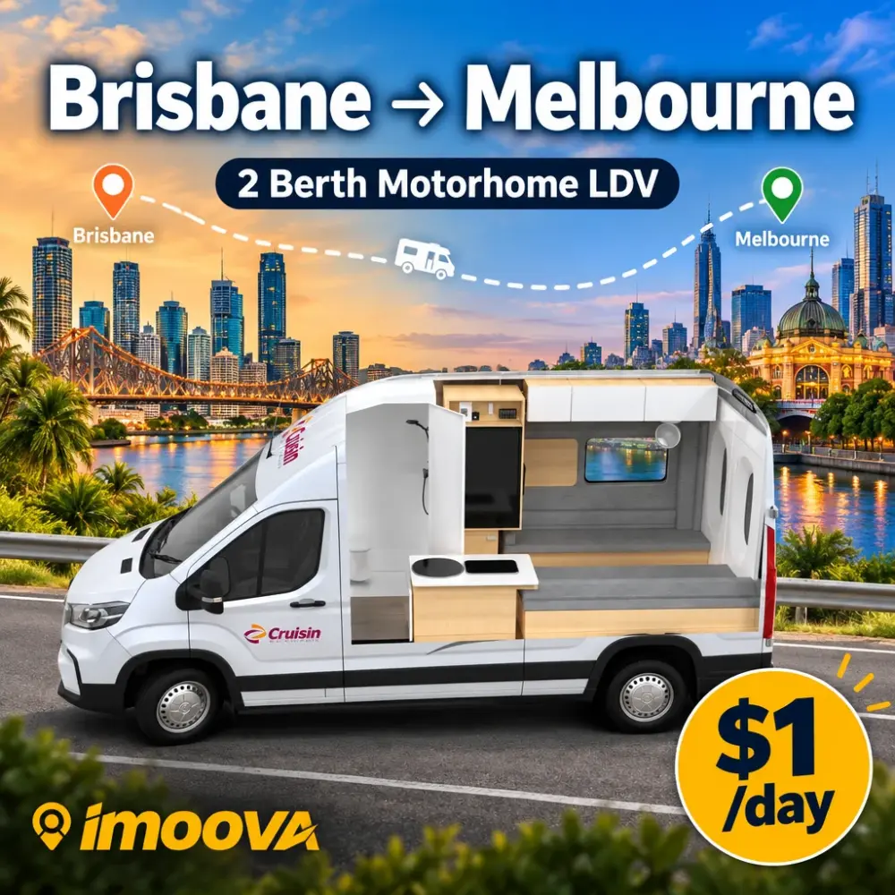 2 Berth Motorhome LDV relocation from Brisbane to Melbourne