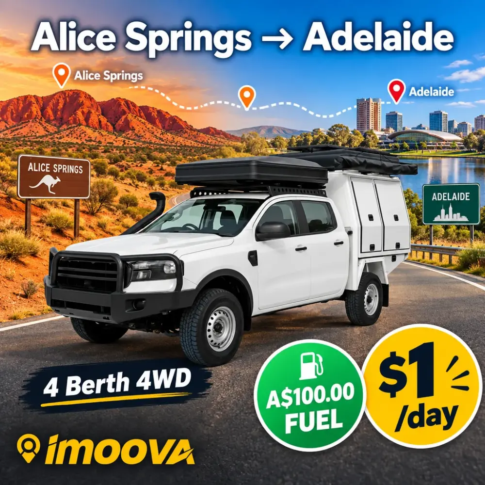 4 Berth 4WD relocation from Alice Springs to Adelaide