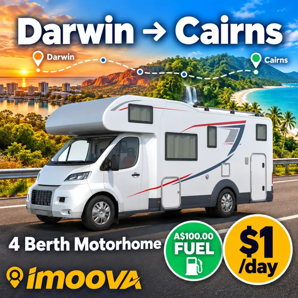4 Berth Motorhome relocation from Darwin to Cairns