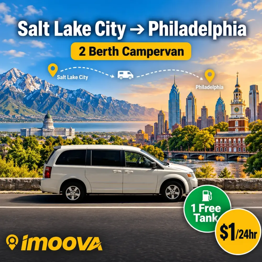 2 Berth Campervan relocation from Salt Lake City to Philadelphia
