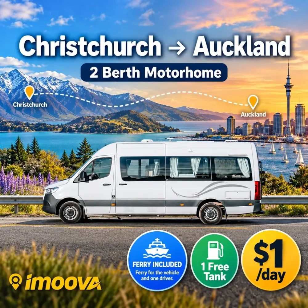 2 Berth Motorhome relocation from Christchurch to Auckland