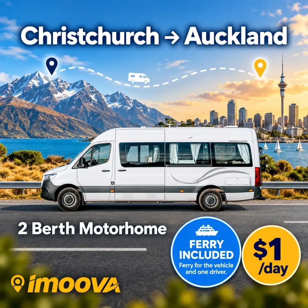2 Berth Motorhome relocation from Christchurch to Auckland