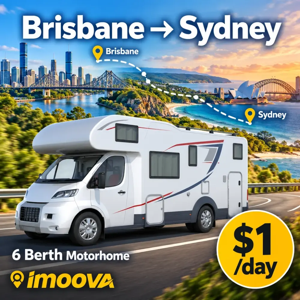 6 Berth Motorhome Umzug von Brisbane nach Sydney