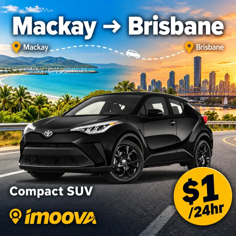 Compact SUV relocation from Mackay to Brisbane