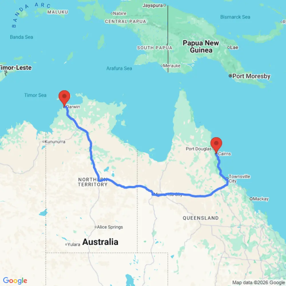 Toyota Prado 4WD CAR ONLY relocation from Cairns to Darwin