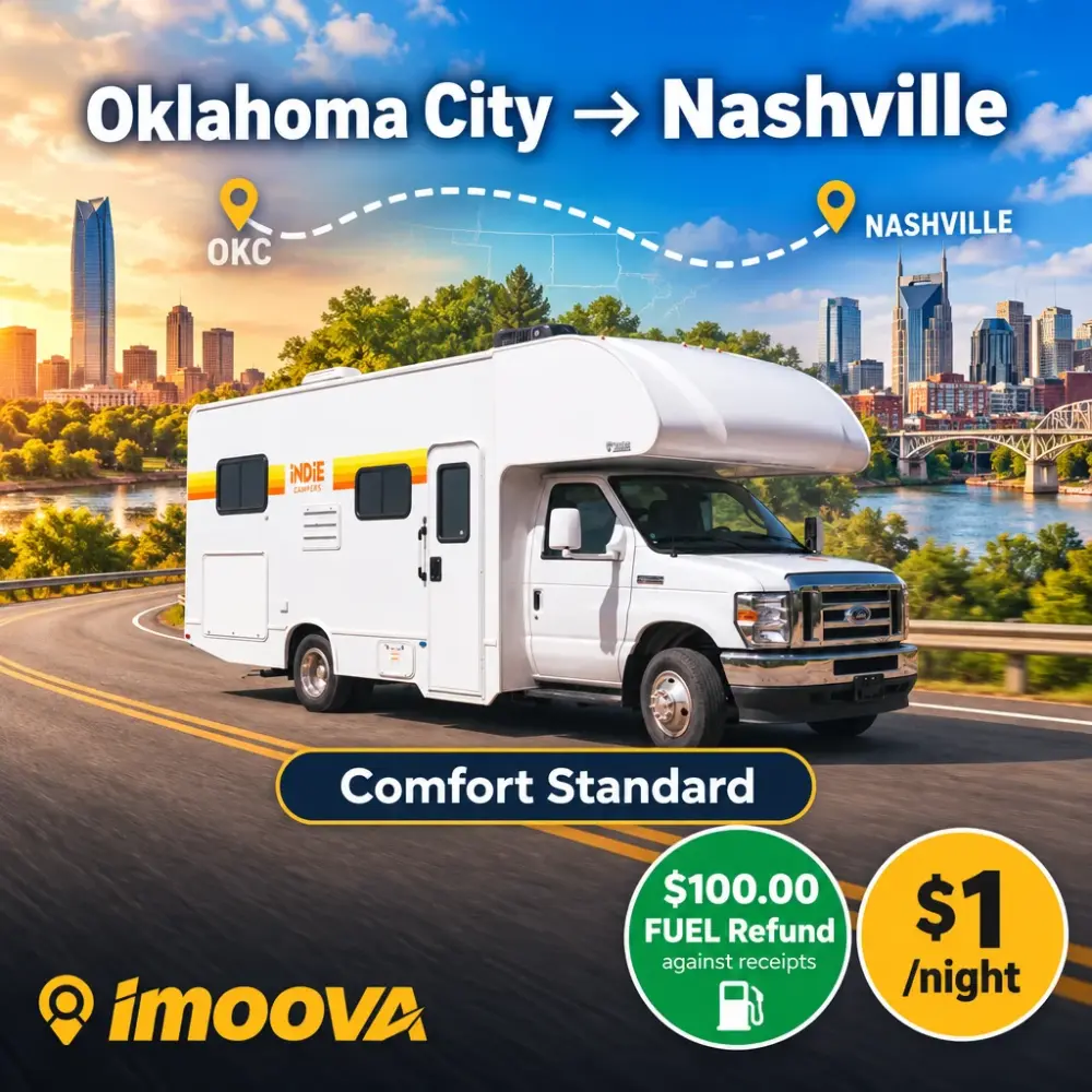 Trasloco di Comfort Standard da Oklahoma City a Nashville