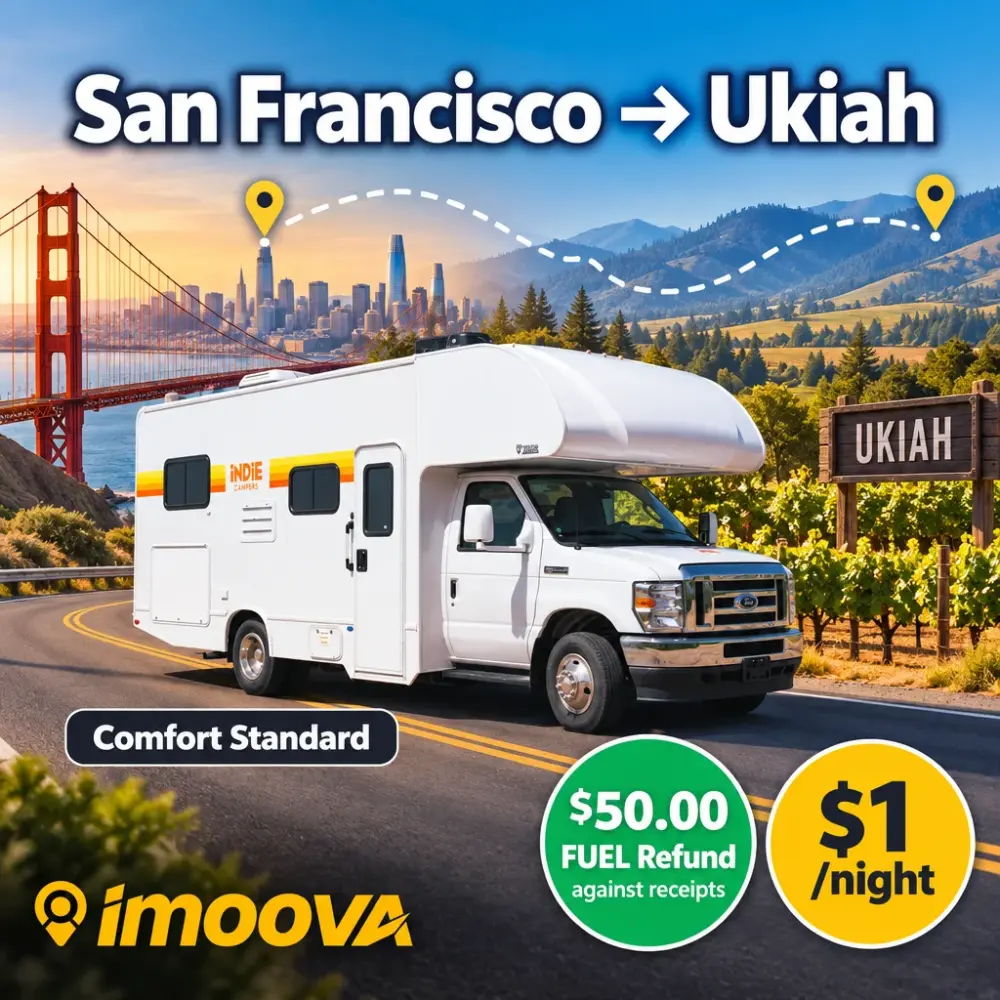 Comfort Standard relocation from San Francisco to Ukiah