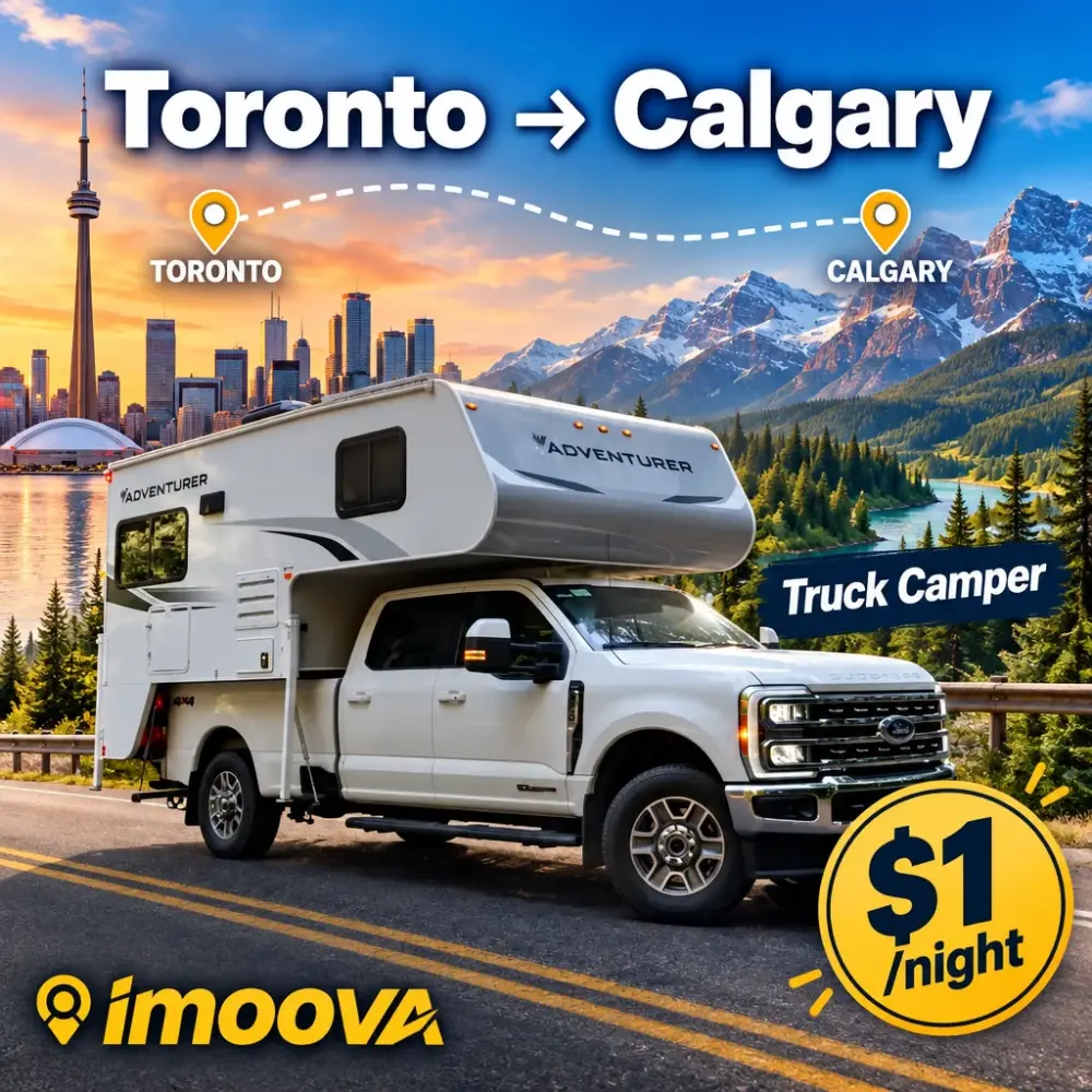 Relocalisation de Truck Camper de Toronto à Calgary