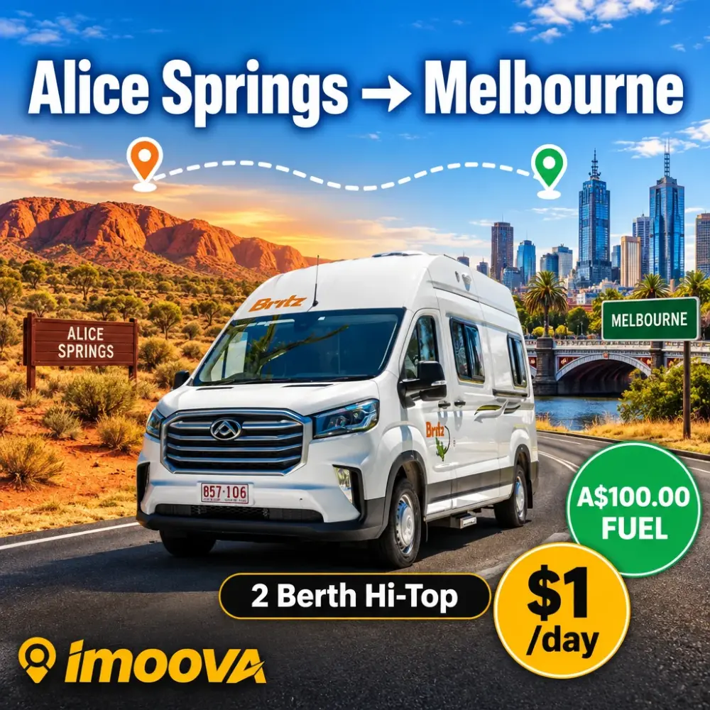 2 Berth Hi-Top relocation from Alice Springs to Melbourne