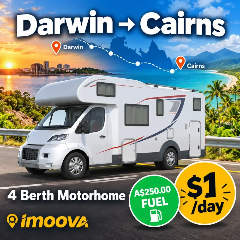 4 Berth Motorhome relocation from Darwin to Cairns